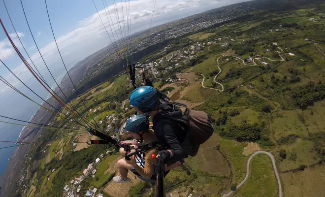 Vols en parapente, Saint-Leu, Amazone Parapente