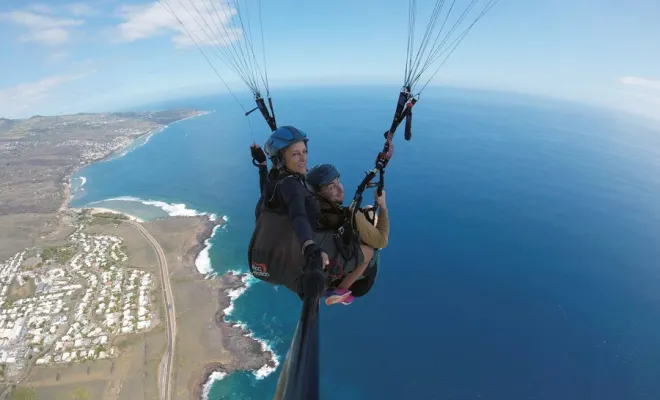 Vols en parapente, Saint-Leu, Amazone Parapente